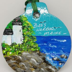 Bass Harbor Lighthouse Acadia Painted Wood