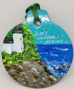 Bass Harbor Lighthouse Acadia Painted Wood
