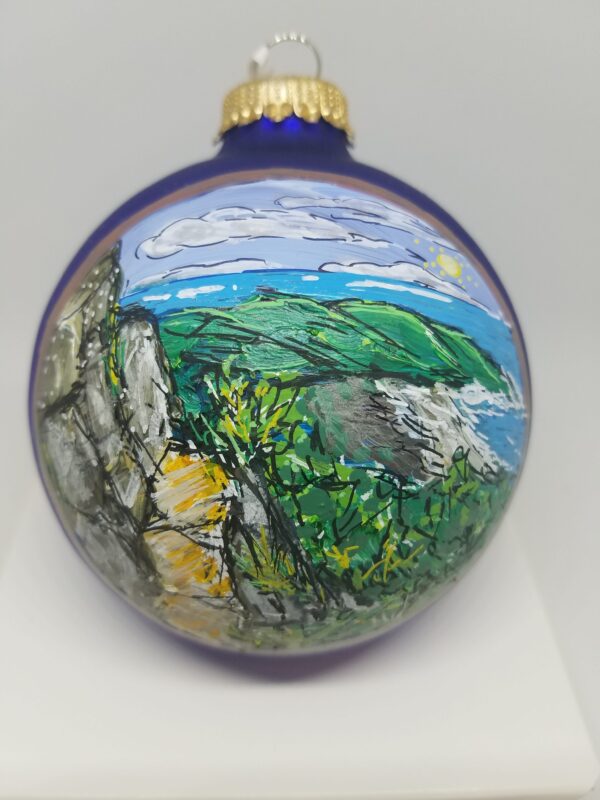 Beehive Acadia Trail Glass Ornament