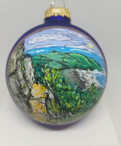 Beehive Acadia Trail Glass Ornament