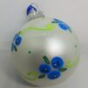 Blueberry Cluster Hand Painted Glass Ornament