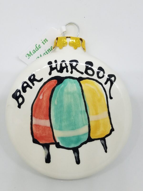 Buoys on Ball Ceramic Ornament