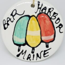 Buoys on Disc Ceramic Ornament
