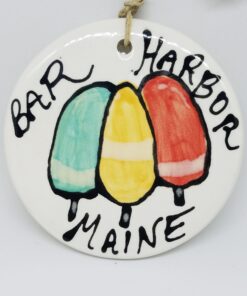 Buoys on Disc Ceramic Ornament