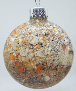 Clam Lobster Mussel Shell Glass Ornament