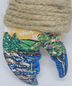 Eagle Lake Acadia Painted Lobster Claw Ornament