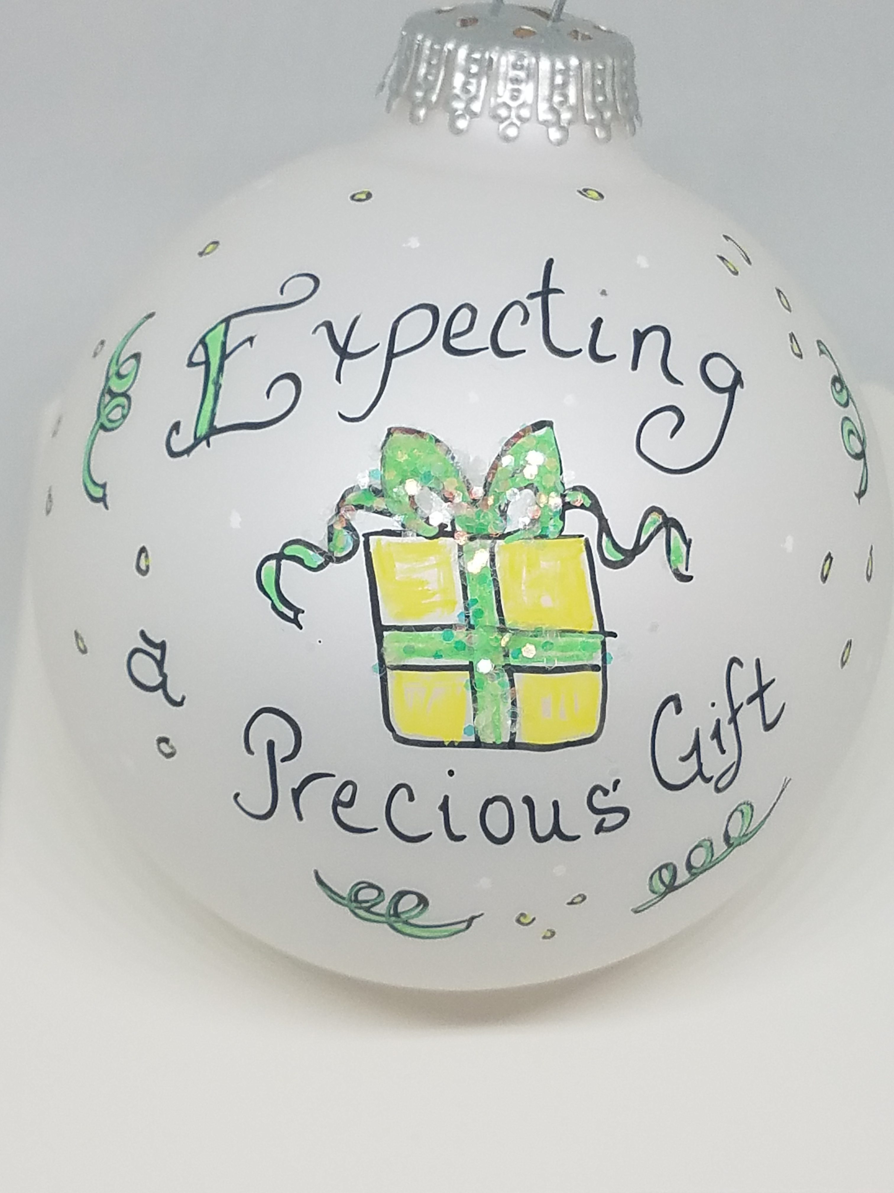 christmas ornament expecting baby