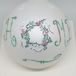 Home Painted Heartfelt Glass Ornament