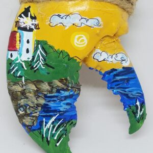 Lighthouse with Sunny Skies Lobster Claw Ornament