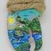 Lighthouse with Whale Tail ad Blue Sky Lobster Claw Ornament
