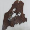 Lobster Maine State Dark Wood Ornament