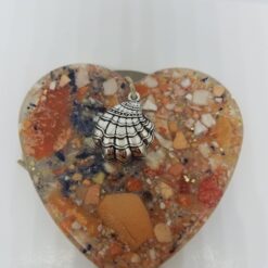 Lobster Mussel and Clam Shell Heart Ornament