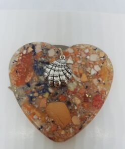 Lobster Mussel and Clam Shell Heart Ornament
