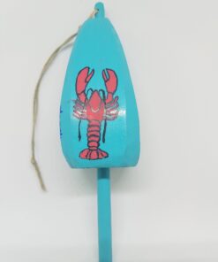 Lobster on Blue Buoy Ornament