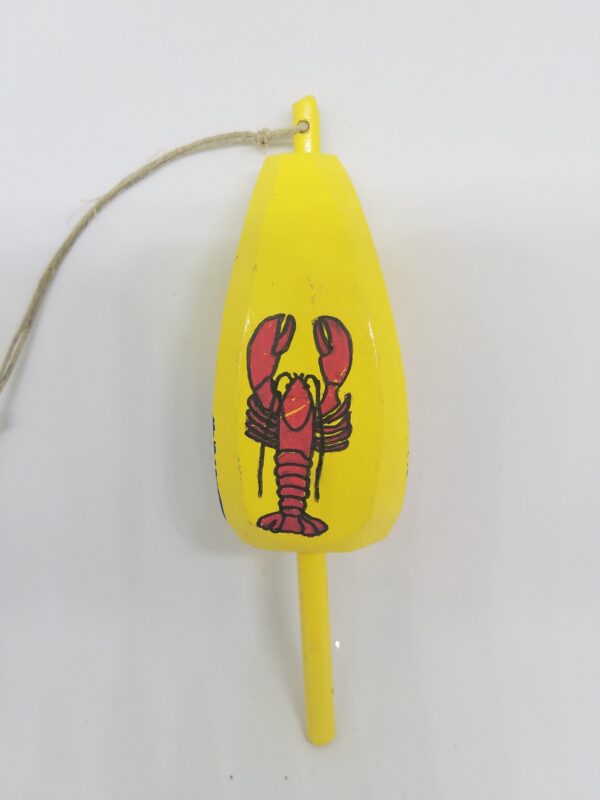 Lobster on Yellow Buoy Ornament