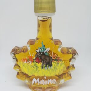 Maple Syrup with Moose Painted Glass