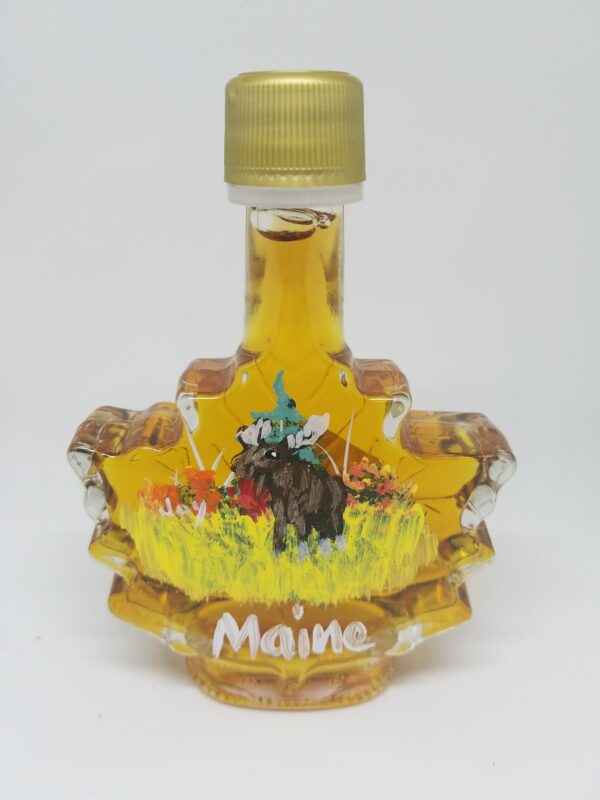 Maple Syrup with Moose Painted Glass