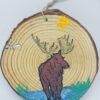 Moose in Clearing Wood Ornament
