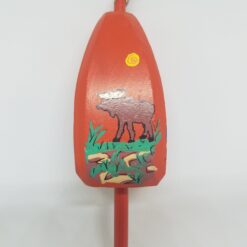 Moose on Orange Buoy Ornament