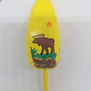 Moose on Yellow Buoy Ornament