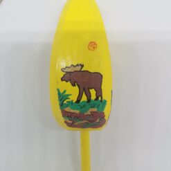 Moose on Yellow Buoy Ornament