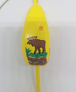 Moose on Yellow Buoy Ornament