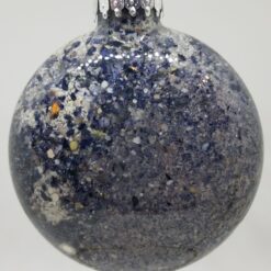 Mussel Shell with Clam Shell Accents Glass Ornament
