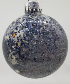 Mussel Shell with Clam Shell Accents Glass Ornament