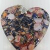 Mussel Shell with Red Shell Accent Heart Ornament