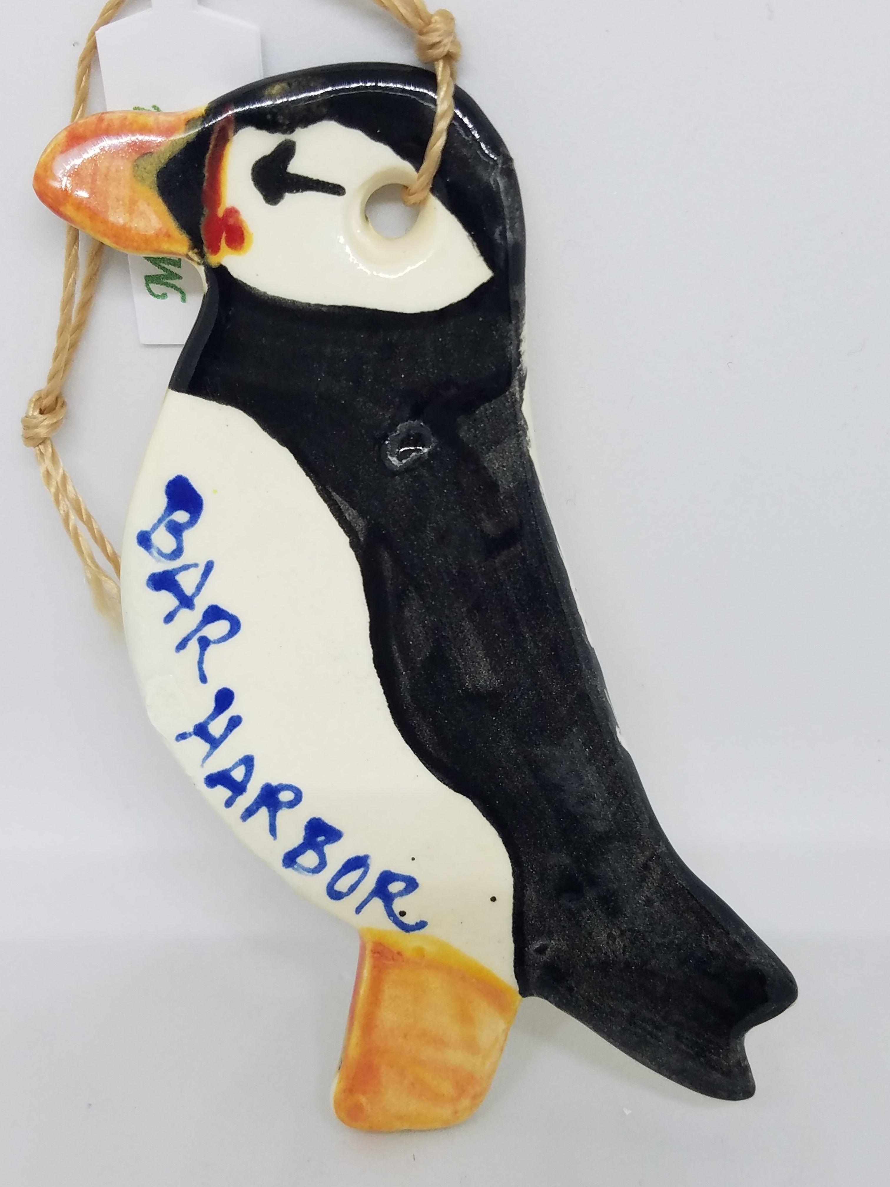 Puffin Ceramic Ornament - The Christmas Vacation Shop Bar Harbor Maine