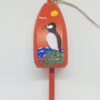 Puffin on Orange Buoy Ornament