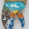Rocky Coast with Puffin Lobster Claw Ornament