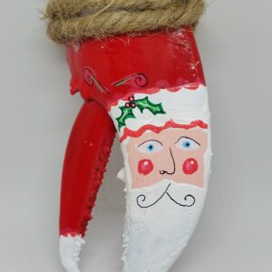 Santa Clause Painted Lobster Claw Ornament