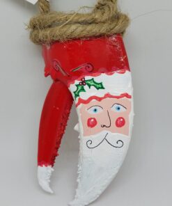 Santa Clause Painted Lobster Claw Ornament
