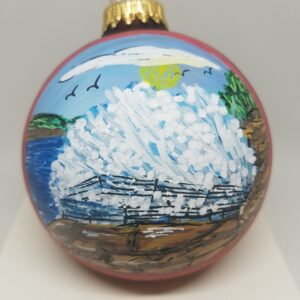 Thunderhole Acadia Glass Ornament