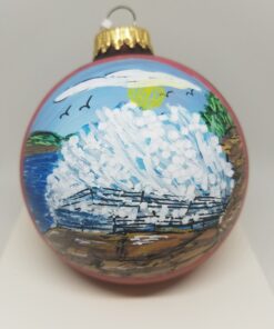 Thunderhole Acadia Glass Ornament