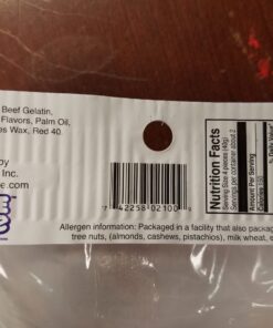 Maine Gummy Lobster Nutritional Facts and Ingredients