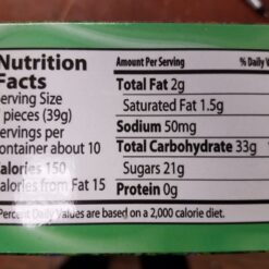 Salt Water Taffy Nutrition Facts