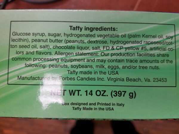 Salt Water Taffy Ingredients