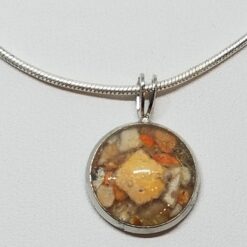 Crushed Lobster Shell Mini Jewelry Pendant
