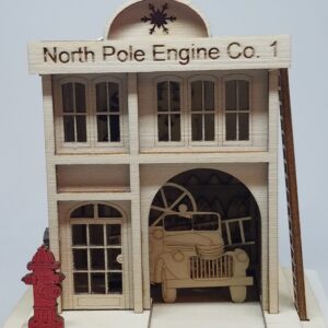 North Pole Engine Firehouse Ginger Cottage
