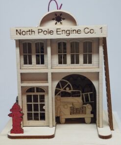 North Pole Engine Firehouse Ginger Cottage
