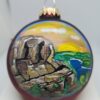 Precipice Beehive Acadia Painted Glass Ornament