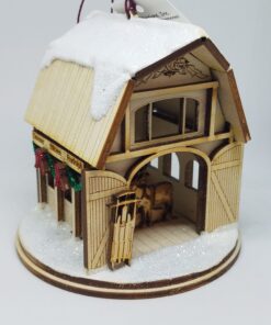 Santa's Reindeer Barn Ginger Cottage Side View
