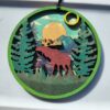 Layered Wooden Moose Ornament Christmas Vacation Shop Bar Harbor Maine