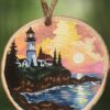 Portland Head Lighthouse Woodsie Ornament Christmas Vacation Shop Bar Harbor Maine