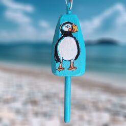 Puffin on Blue Buoy Ornament Christmas Vacation Shop Bar Harbor Maine