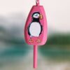 Puffin-on-Pink-Wood-Lobster-Buoy-Ornament Christmas Vacation Shop Bar Harbor Maine