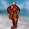 Red-Lobster-Blown-Glass-Old-World-Christmas-Ornament Christmas Vacation Shop Bar Harbor Maine