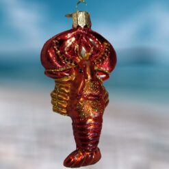 Red-Lobster-Blown-Glass-Old-World-Christmas-Ornament Christmas Vacation Shop Bar Harbor Maine